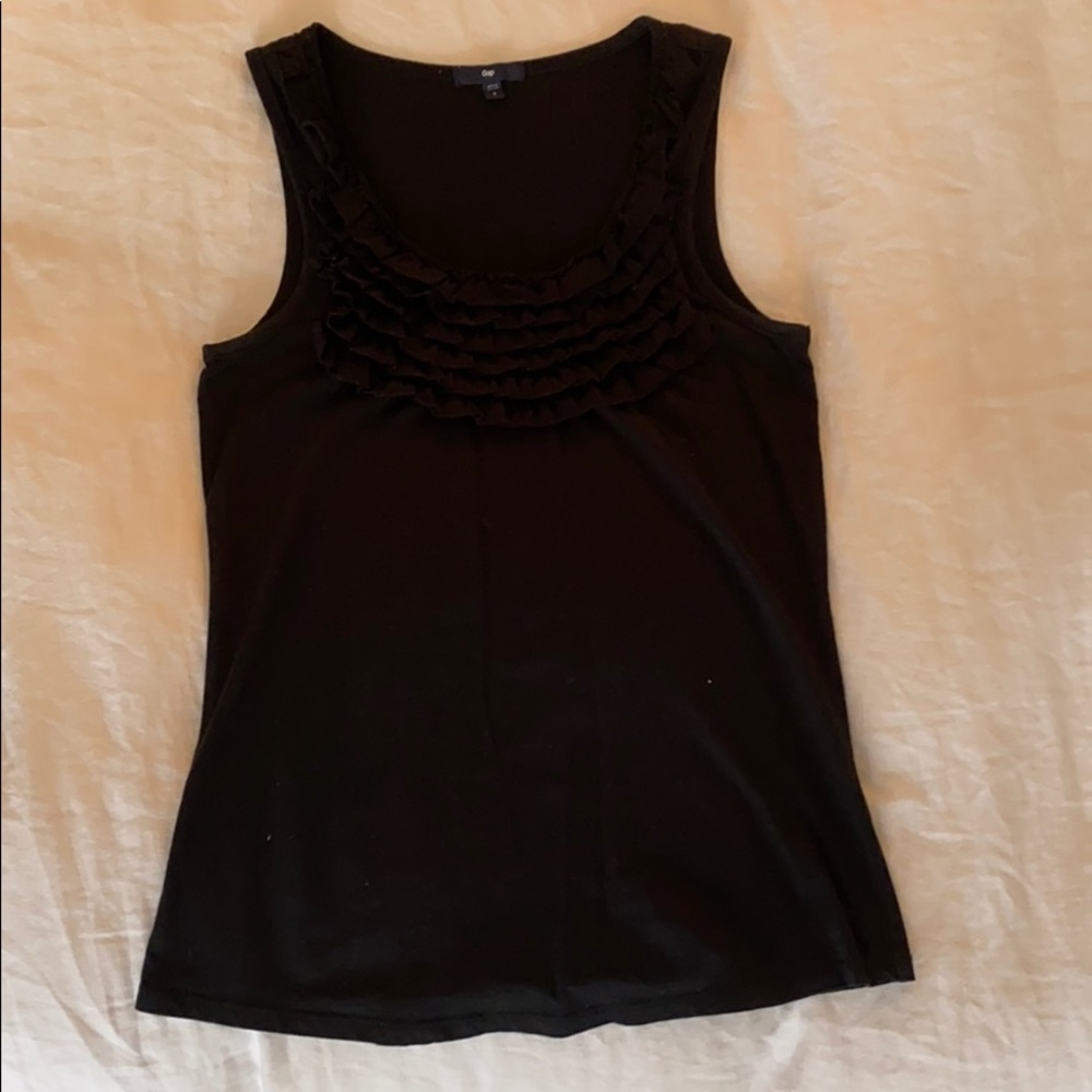 Black Ruffle Tank - Picture 2 of 4